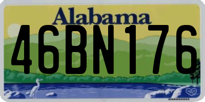 AL license plate 46BN176