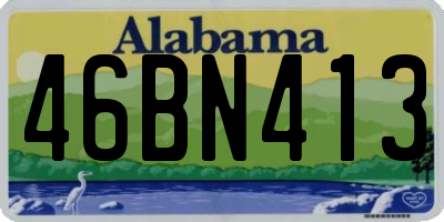 AL license plate 46BN413