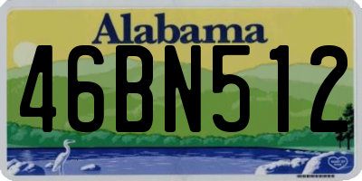 AL license plate 46BN512
