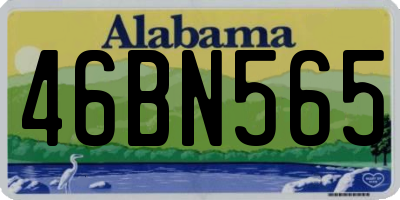 AL license plate 46BN565