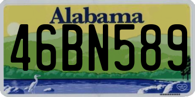 AL license plate 46BN589