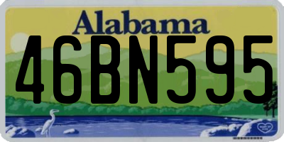 AL license plate 46BN595