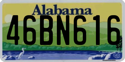AL license plate 46BN616