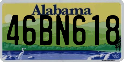 AL license plate 46BN618