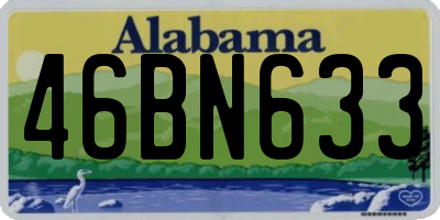 AL license plate 46BN633