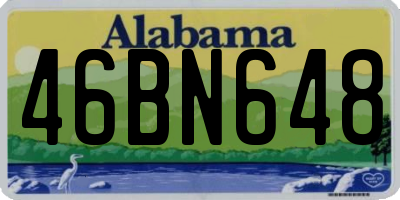AL license plate 46BN648