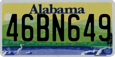 AL license plate 46BN649