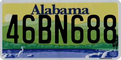 AL license plate 46BN688