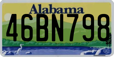 AL license plate 46BN798