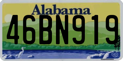 AL license plate 46BN919