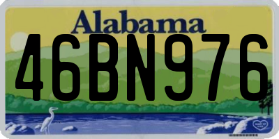 AL license plate 46BN976