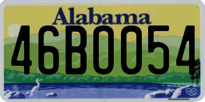 AL license plate 46BO054