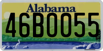 AL license plate 46BO055