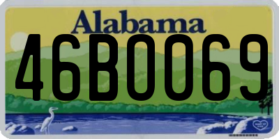 AL license plate 46BO069