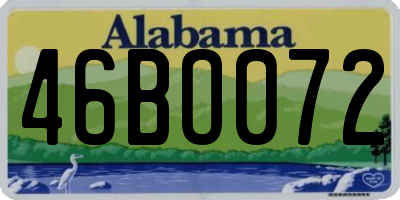 AL license plate 46BO072