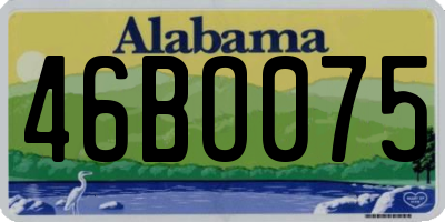 AL license plate 46BO075