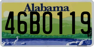 AL license plate 46BO119