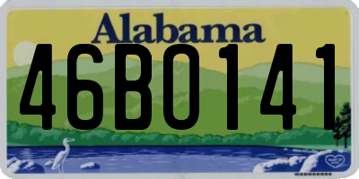 AL license plate 46BO141