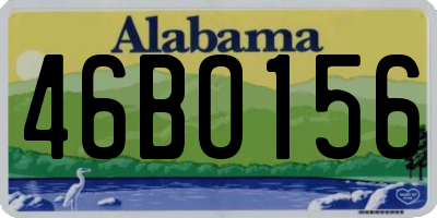 AL license plate 46BO156