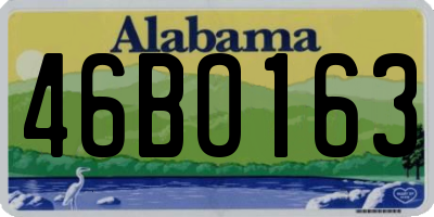 AL license plate 46BO163