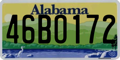 AL license plate 46BO172