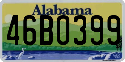 AL license plate 46BO399