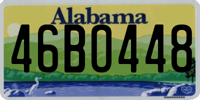 AL license plate 46BO448