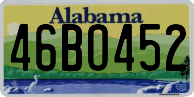 AL license plate 46BO452