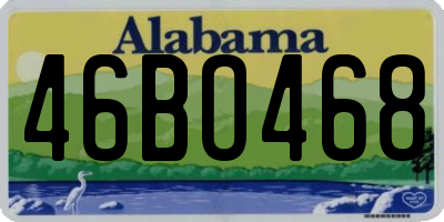 AL license plate 46BO468