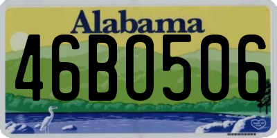 AL license plate 46BO506
