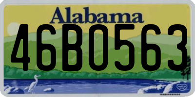 AL license plate 46BO563
