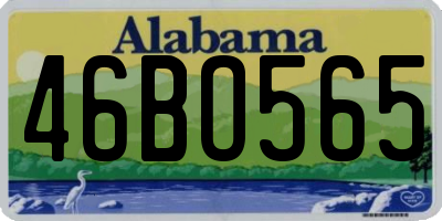 AL license plate 46BO565
