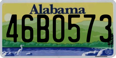 AL license plate 46BO573