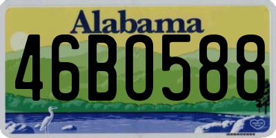 AL license plate 46BO588