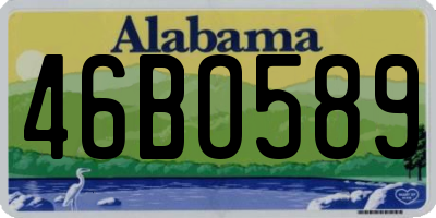 AL license plate 46BO589