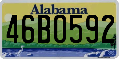 AL license plate 46BO592