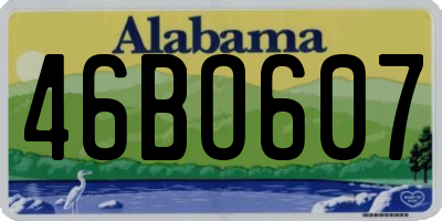 AL license plate 46BO607