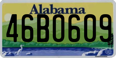 AL license plate 46BO609