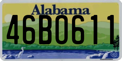 AL license plate 46BO611
