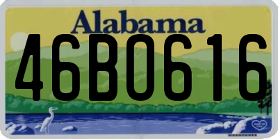 AL license plate 46BO616