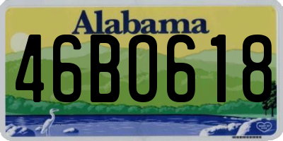 AL license plate 46BO618