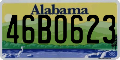 AL license plate 46BO623