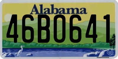 AL license plate 46BO641