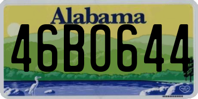 AL license plate 46BO644