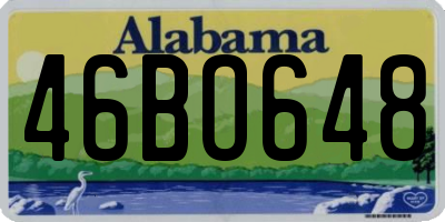 AL license plate 46BO648