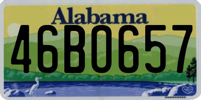 AL license plate 46BO657