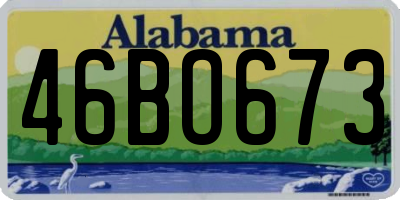 AL license plate 46BO673