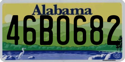 AL license plate 46BO682