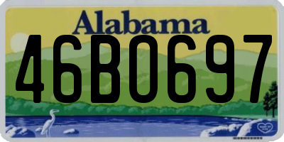 AL license plate 46BO697