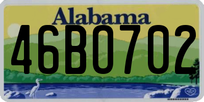 AL license plate 46BO702
